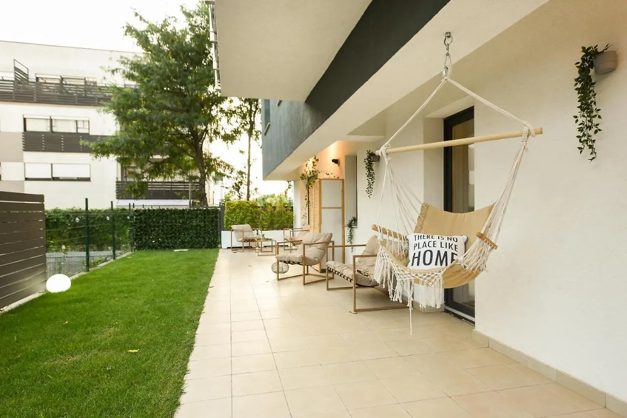 Vacation Feel - 2Br Apartment With Terrace & Private Parking In Baneasa Bukareszt 0*,